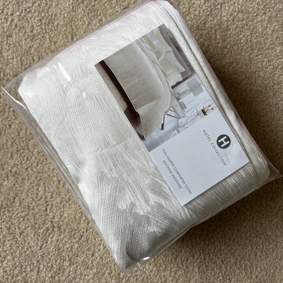 HOTEL COLLECTION ! Artisan Duvet Cover, Full/Queen - Picture 3 of 14